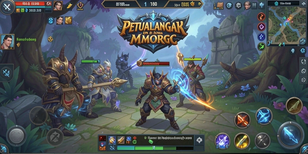 Tampilan gameplay menarik dari 8180 dalam dunia MMORPG.