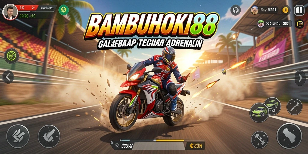 Tampilan menarik saat balapan di BAMBUHOKI88 dengan grafik yang menakjubkan.
