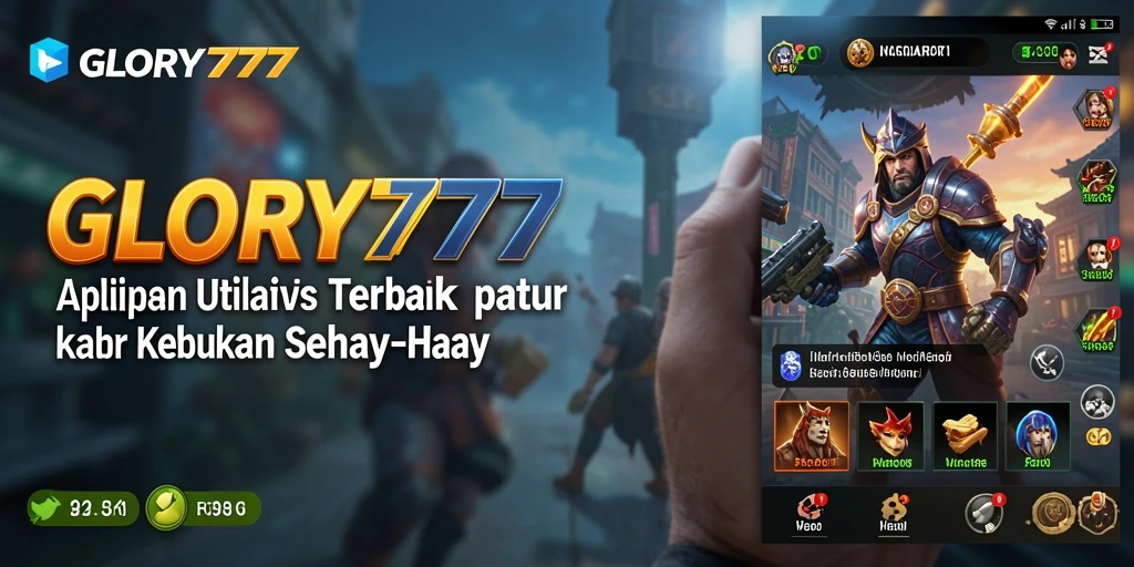 Tampilan utama GLORY777 menampilkan antarmuka yang user-friendly dan fungsional.