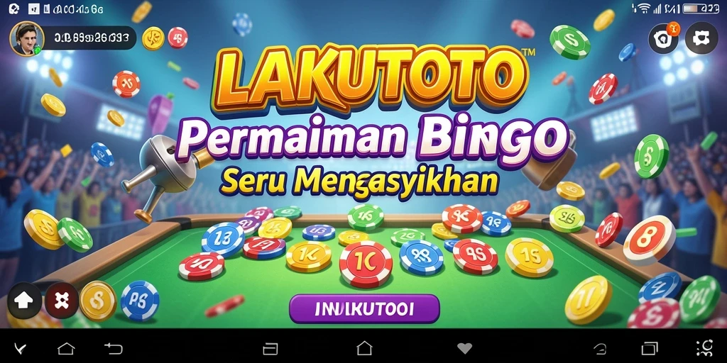 Tampilan gameplay menarik di LAKUTOTO yang penuh warna.