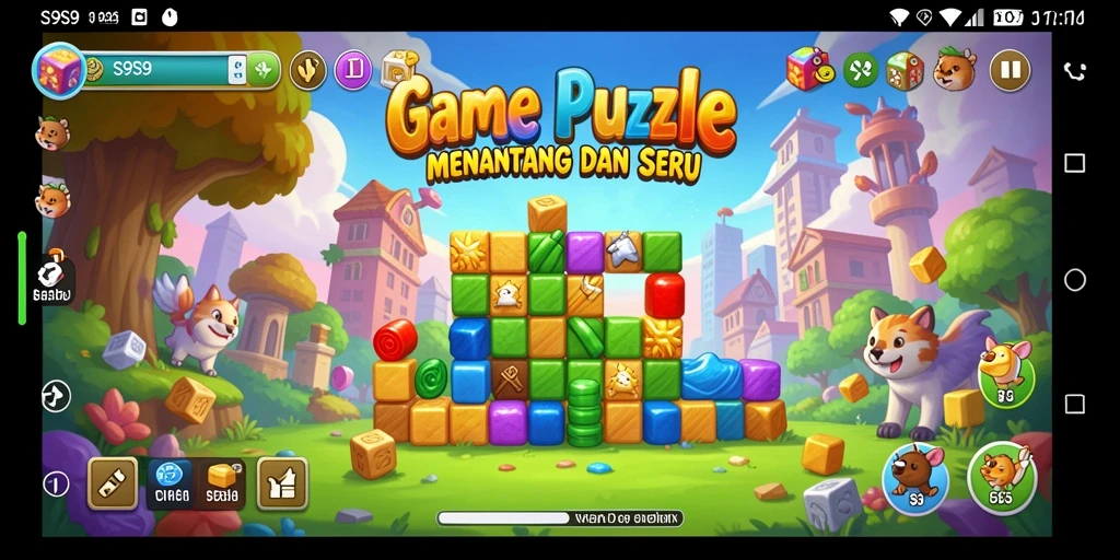Tangkapan layar S9S9 menampilkan gameplay seru dengan teka-teki yang menarik.