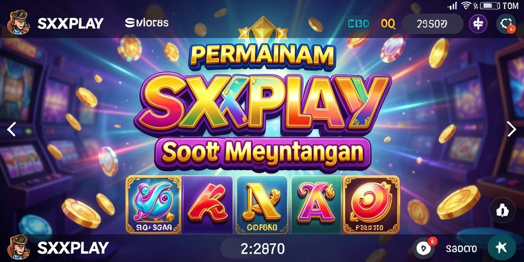 Tampilan gameplay Slot SXXPLAY yang mendebarkan dan penuh warna.